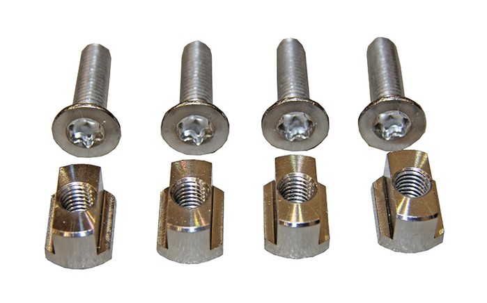 Concept X Foil Track Brass Nut Nutenstein Hoch & Screw Set (4 Stück)